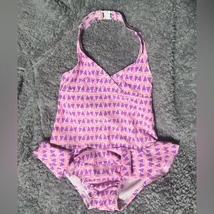 Pink & Purple One Piece Swimsuit 12 Months Carters